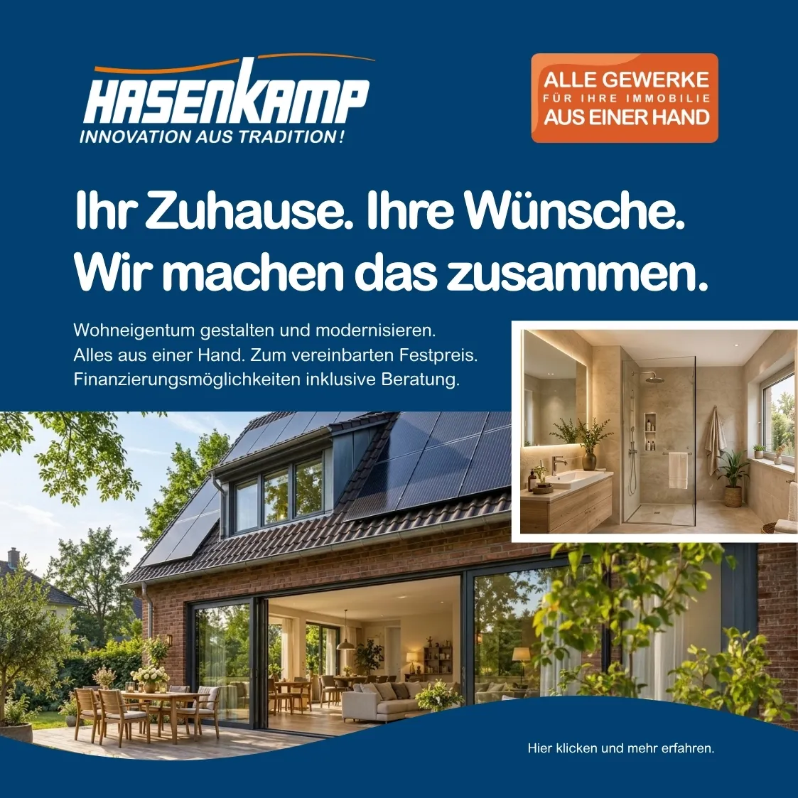 Wohnen und Modernisieren mit Hasenkamp - alles aus einer Hand